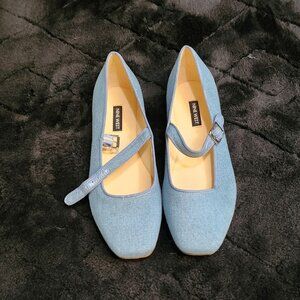 Nine West Denim Mary Jane Flats